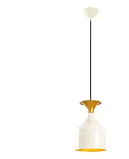 Svietidlá  Luster na lanku SIVANI 1xE27/40W/230V biely/medený 536NTD1147
