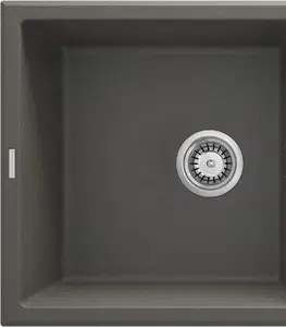 Kuchynské drezy DEANTE DEANTE - Eridan antracit metalic - Granitový drez, 1.5 - bowl s odkvapkávačom ZQE_T513