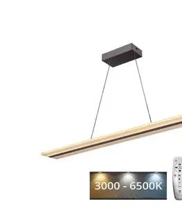 Svietidlá  LED Stmievateľný luster na lanku LED/40W/230V 3000-6500K chróm + diaľkové ovládanie J4304/CH