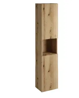 Skrinky do kúpeľne ArtCom Vysoká skrinka do kúpeľne NOVA Oak 80-03-2D