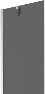 Sprchové dvere MEXEN/S - Next vaňová zástena FIX 60 x 150, grafit, chróm 895-060-000-00-40-01
