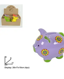 Pokladničky MAKRO - Pokladnička prasiatko 11cm rôzne farby