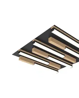 Svietidlá Wofi 9031-606 - LED Stmievateľné stropné svietidlo PALERMO LED/26W/230V drevo 9031-606