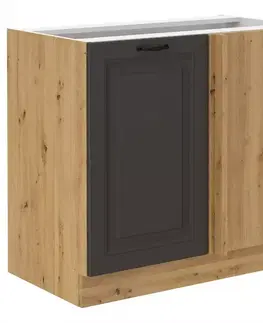 Kuchynské skrinky stojace Kuchynská skrinka STILO grafit mat/artisan 105 nd 1f bb