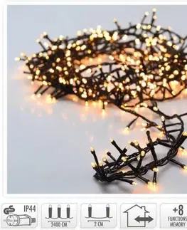 Vianočné osvetlenie Kinekus Svetlo vianočné 1200 LED extra teplé biele, s časovačom, s funkciami, na 300 cm stromček, vonkajšie/vnútorné