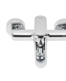 Kúpeľňové batérie Vaňová batéria SAT Feel bez sprchového setu 150 mm chróm SATBSFEEL222 SATBSFEEL222