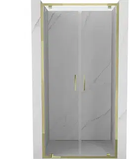 Sprchovacie kúty MEXEN - Exo sprchové dvere krídlové110, transparent, zlatá 8182-110-000-50-00