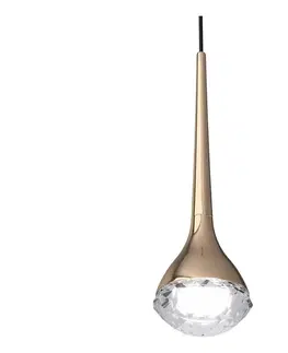 Svietidlá Open Design OR80315 - LED luster na lanku CRIMA LED/7W/230V ružové zlato OR80315