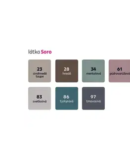 Sedacie súpravy KONDELA Oreo Roh L rohová sedačka s rozkladom a úložným priestorom hnedosivá