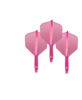 Násadky na šípky Letky Target K-Flex Neon No.6 Short 3ks fluo ružová