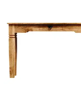 Konzolové stolíky Konzolový stolík Guru 110x76x35 indický masív mango