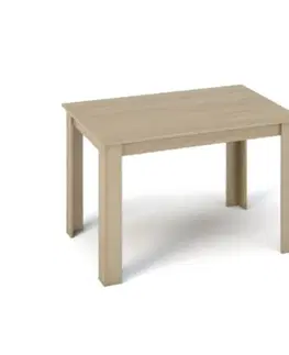 Jedálenské stoly KONDELA Kraz jedálenský stôl 120x80 cm dub sonoma