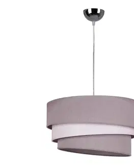 Svietidlá  - Luster na lanku TRIO 1xE27/40W/230V pr. 45 cm šedá/biela 8297