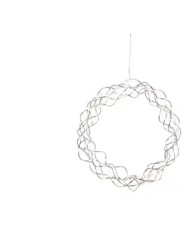 Vianočné dekorácie Eglo 411015 - LED Vianočná dekorácia CURLY 30xLED/0,064W/230V lesklý chróm 411015