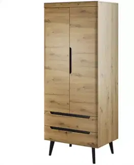 Šatníkové skrine Skriňa Nordi NSZ80 dub Artisan