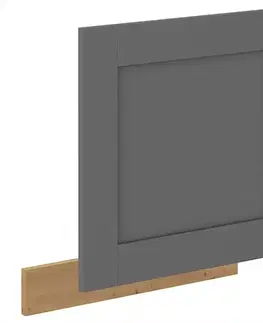 Dvierka a čelá zásuviek pre kuchynske skrinky Dvierka na umývačku Luna dustgrey/artisan 570x596