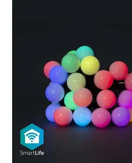Vianočné osvetlenie  SmartLife LED Wi-Fi RGB 48 LED 10.8 m Android / IOS WIFILP02C48