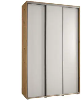 Šatníkové skrine Skriňa 45 Canaris 1 170 artisan/biela/silver