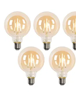 LED osvetlenie Sada 5 stmievateľných LED žiaroviek E27 G95 4,9W 320 lm 2500K