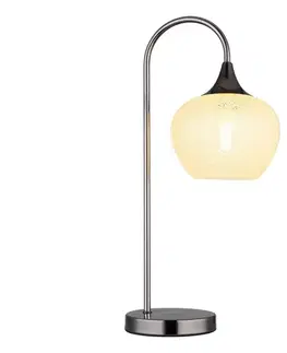Lampy Globo 15548TK - Stolná lampa MAXY 1xE27/40W/230V biela/antracit 15548TK