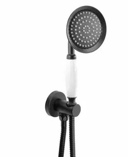 Sprchy a sprchové panely REA - Podomietková sprchová sada Serra Black + BOX REA-B1143