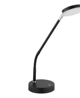 Lampy Globo 58504TS - Dotykovo stmievateľná LED stolná lampa SILVIO LED/6,5W/230V čierna 58504TS