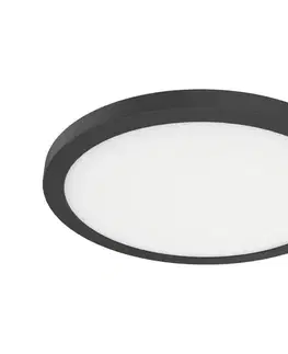 Svietidlá  LED stropné svietidlo EVORA LED/18W/230V 3000/4000/6000K priemer 22,5 cm čierna ML1790