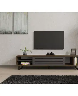 Konferenčné stolíky Televízny stolík Eray Walnut and Anthracite
