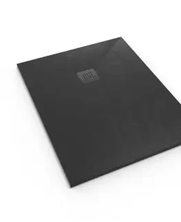 Vane Sprchová vanička SAT Alek 100x90 cm liaty mramor čierna SATALEK10090 SATALEK10090