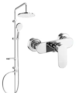 Sprchy a sprchové panely MEXEN/S - Erik sprchový stĺp vrátane sprchovej batérie Milo, chróm 71340205-00
