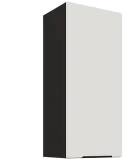 Kuchynské skrinky visiace Kuchynská skrinka Aria-WH/BL anti fingerprint 40G-90 1F