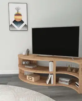 TV stolíky MELL rohový TV stolík, borovica