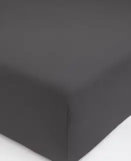 Plachty MKLozkoviny.sk Jersey plachta s elastanom Deluxe 220 × 200 cm – tmavosivá