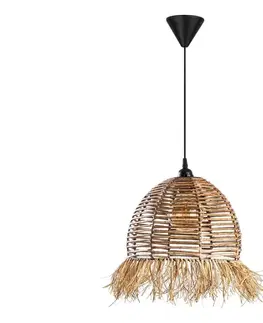 Svietidlá  Závesný luster RUYO na lanku 1xE27/40W/230V hnedý 390FLH2196
