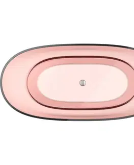 Vane MEXEN - Pure coral voľne stojaca vaňa transparentná 170 x 80, korok chróm 58071708004