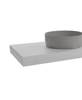 Kúpeľňový nábytok Doska pod umývadlo Naturel Dolce 100x8x50 cm glossy white DO10050B DO10050B