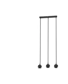 Svietidlá  Luster na lanku COLM 3xGU10/30W/230V čierna SKU013779