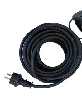Záhrada Predlžovací kábel gumený čierny 10397 20M IP44 3GX1.5