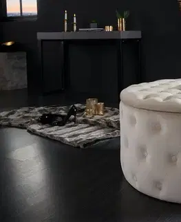 Taburety a podnožky Chesterfield taburet ZETHOS Dekorhome