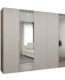 Šatníkové skrine Skriňa Alicante II 300 kašmír/strieborný