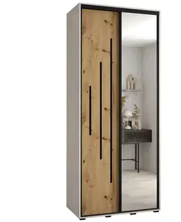 Šatníkové skrine Skriňa 45 Canaris 13 100 biela/artisan/čierna