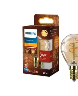 LED osvetlenie LED stmievateľná žiarovka VINTAGE Philips P45 E14/3,1W/230V 2200K 872110304897400