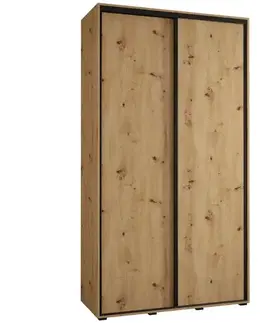 Šatníkové skrine Skriňa 45 Canaris 1 130 artisan/čierna