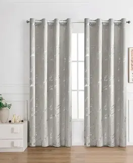 Závesy do spálne Záves na priechodkách VELVI 2504-7/210GSM 140x250 sivý