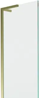 Sprchové dvere MEXEN/S - Next L vaňová zástena FIX 70 x 150, transparent, zlatá 895-070-000-03-00-50