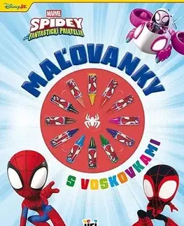 Pre deti a mládež - ostatné Maľovanky s voskovkami - Spidey