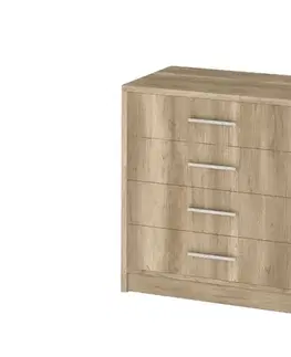 Komody a skrinky Komoda so zásuvkami GENESIS 1, country gray