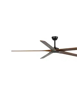 Ventilátory FARO Barcelona FARO 34190WT - Stropný látor BIGWOOD XL borovica/čierna pr. 200 cm WT + DO 34190WT