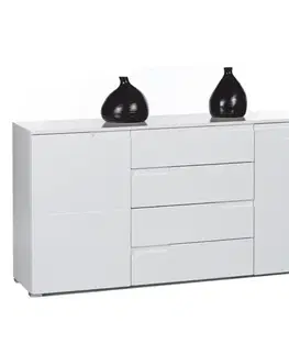 Komody KONDELA Spice 3 dvojdverová komoda biela