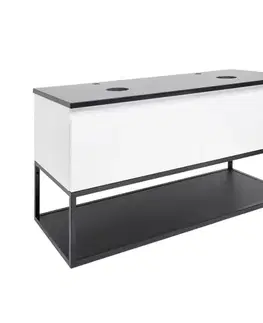 Kúpeľňový nábytok Kúpeľňová skrinka s krycou doskou SAT B-Way 119x30x45 cm biela lesk BWAY120WTKF BWAY120WTKF